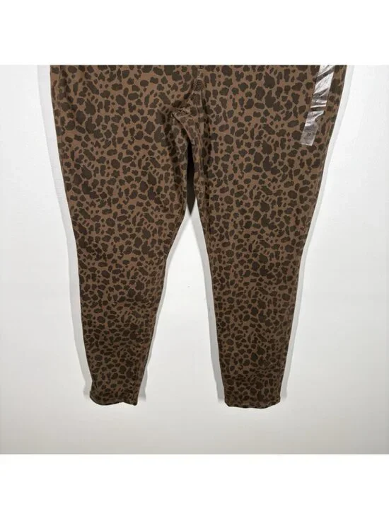 American Eagle Women 20 Leopard Next Level Stretch Super Hi-Rise Jegging NWOT - Picture 3 of 13